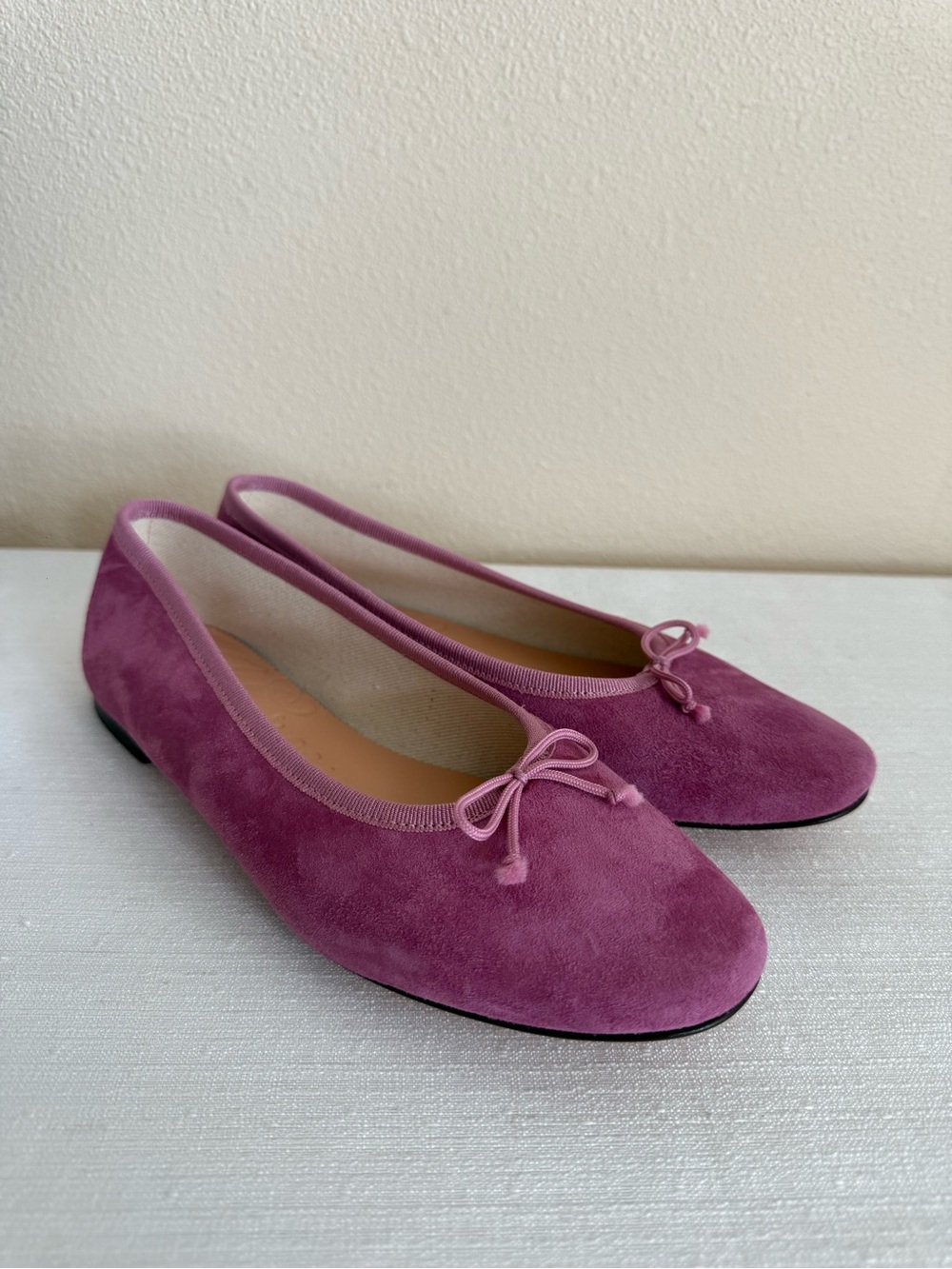 New J.Crew Women’s Suede Ballet Flats in Dusty Rose